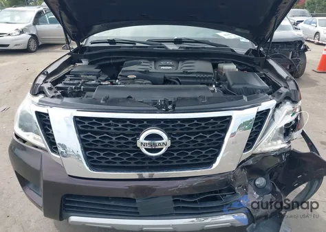 2017 Nissan Armada Platinum from USA, damaged, VIN JN8AY2NF1H9300292